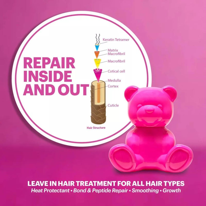 Brite Care & Protect Leave-In Hair Mask Treatment with Bond & Peptide Repair - Smooth, Detangle & Strengthen All Hair Types - Vegan Cruelty-Free - Prevent Split Ends & Boost Hair Health (3.38 Fl Oz) - Image 3